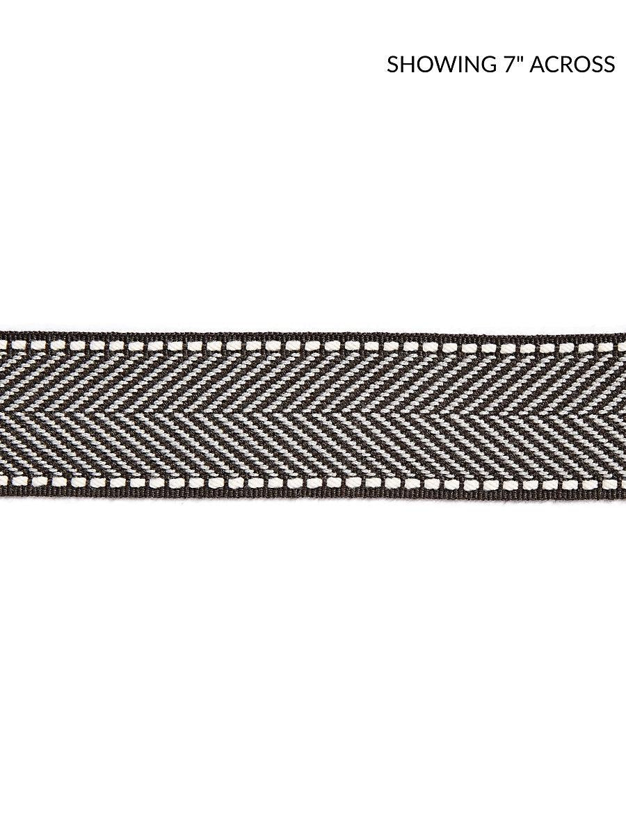 Scalamandre Montauk Herringbone Tape Charcoal Trim