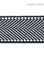 Scalamandre Montauk Herringbone Tape Indigo Trim