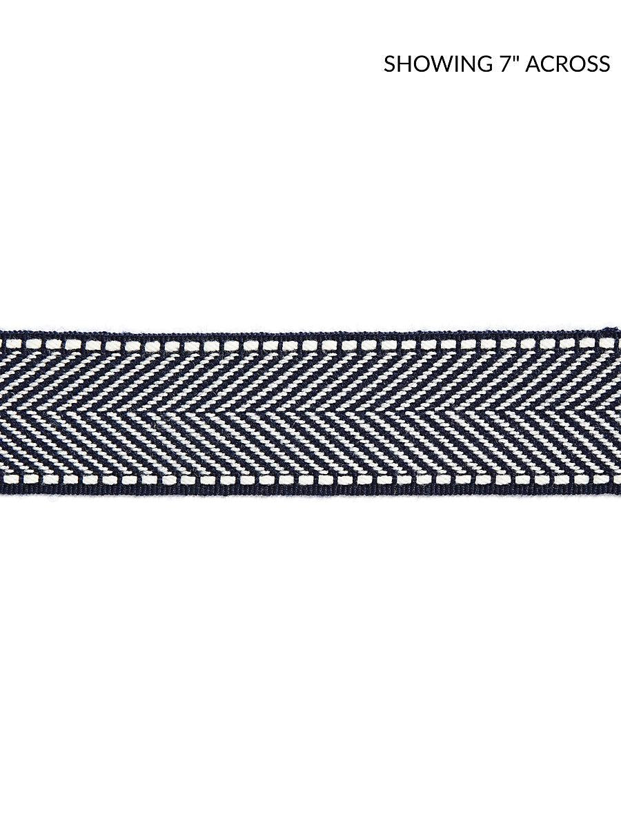 Scalamandre Montauk Herringbone Tape Indigo Trim