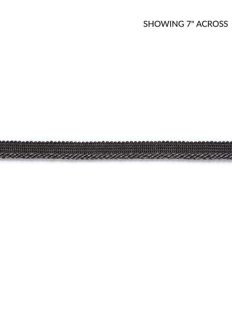 Scalamandre Millstone Twisted Cord Charcoal Trim