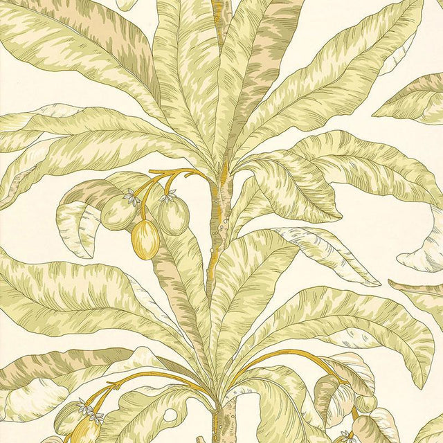 Schumacher Blair House Palm Kiwi Wallpaper