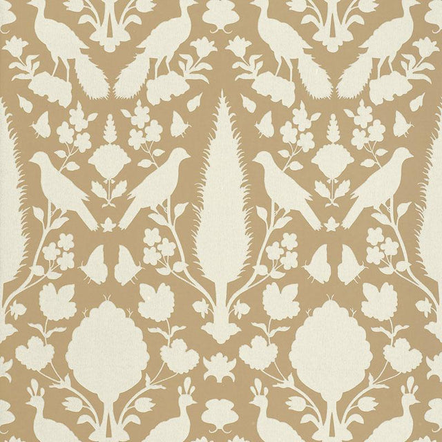 Schumacher Chenonceau Fawn Wallpaper