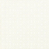 Schumacher Chinois Fret Alabaster Wallpaper