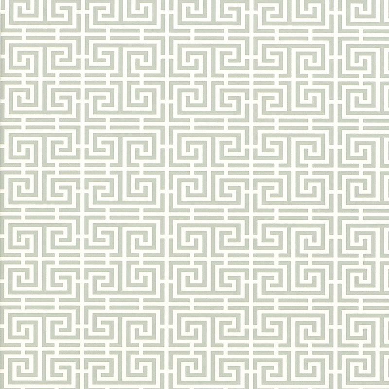 Schumacher Chinois Fret Mineral Wallpaper