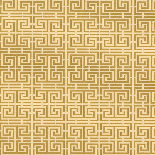 Schumacher Chinois Fret Sand Wallpaper