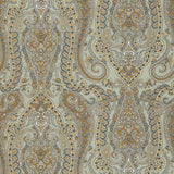 Schumacher Isabella Paisley Mineral Wallpaper