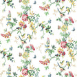 Schumacher Chickadee Floral Primary Wallpaper