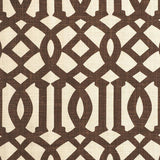 Schumacher Imperial Trellis Ii Java / Cream Fabric