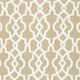 Schumacher Summer Palace Fret Sand Fabric