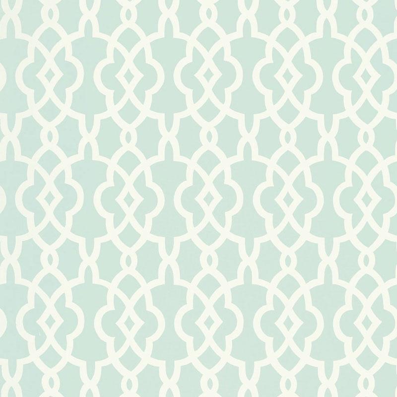 Schumacher Summer Palace Fret Mineral Wallpaper