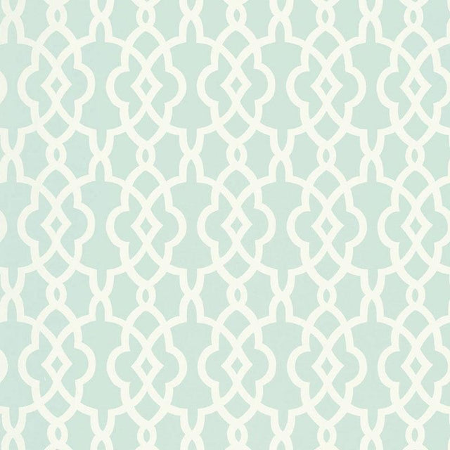Schumacher Summer Palace Fret Mineral Wallpaper