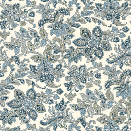 Schumacher Corsini Paisley Porcelain Wallpaper