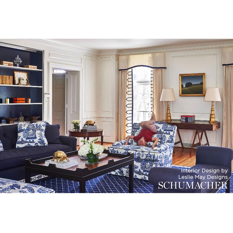 Schumacher Nanjing Porcelain Fabric
