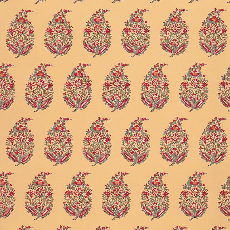 Schumacher Rajasthan Paisley Jewel Wallpaper
