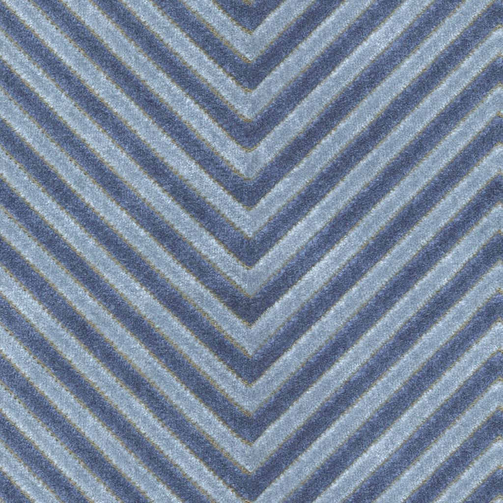 Kravet ZIGANDZAG INDIGO Upholstery Fabric