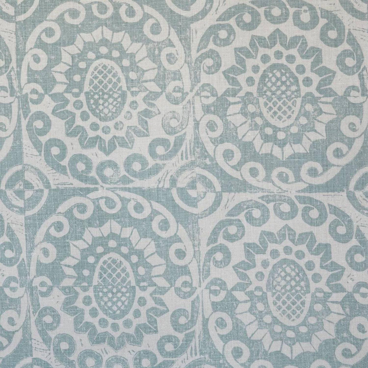 Lee Jofa PINEAPPLE ON OATMEAL AQUA Fabric