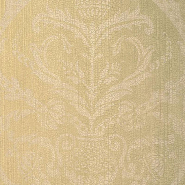 Schumacher Masaccio Damask Bisque Wallpaper