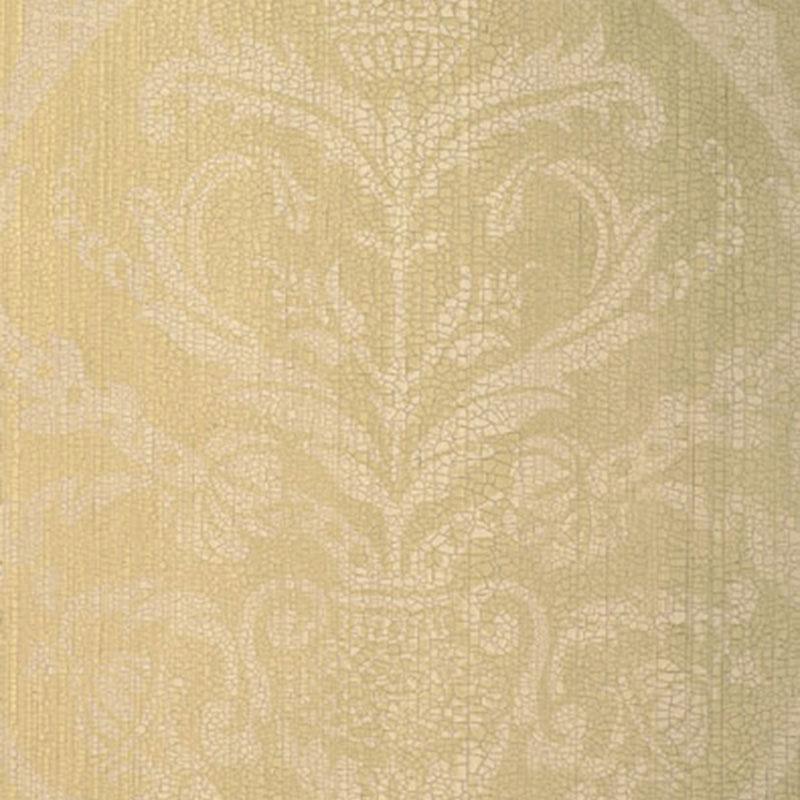 Schumacher Masaccio Damask Bisque Wallpaper