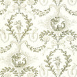 Schumacher Jester Arabesque Grisaille Wallpaper