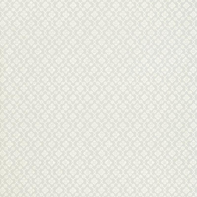 Schumacher Harbury Trellis Dove Wallpaper