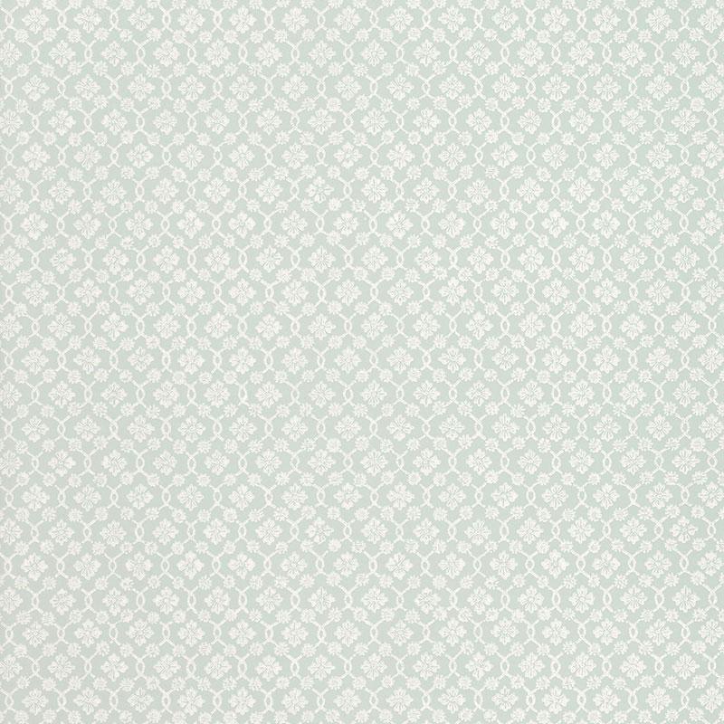Schumacher Harbury Trellis Aqua Wallpaper