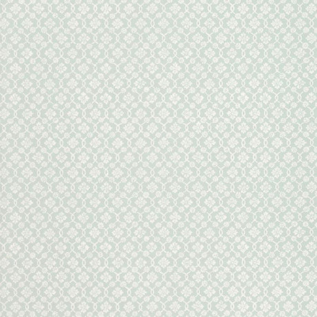 Schumacher Harbury Trellis Aqua Wallpaper