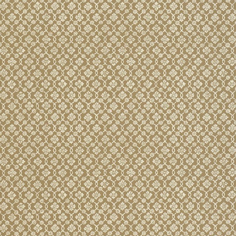 Schumacher Harbury Trellis Sepia Wallpaper