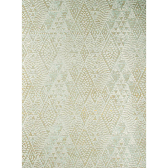 Lee Jofa MARULA PAPER AQUA/GOLD Wallpaper