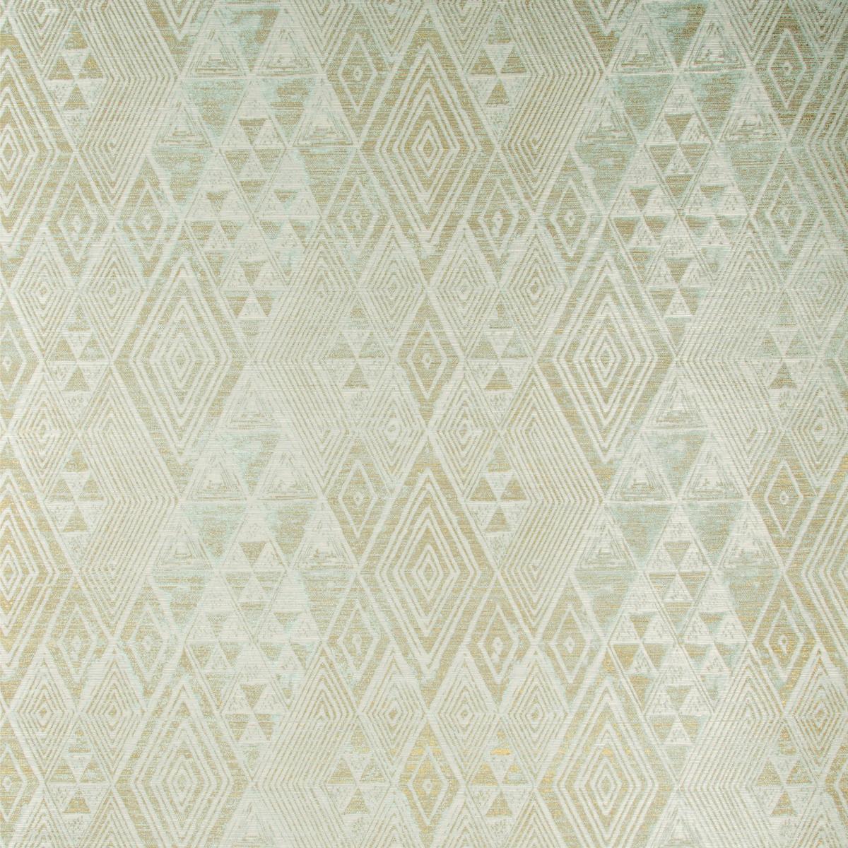 Lee Jofa MARULA PAPER AQUA/GOLD Wallpaper