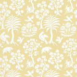 Schumacher Palm Damask Sunlight Wallpaper