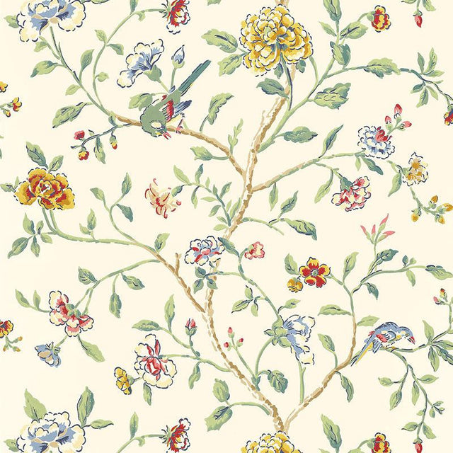 Schumacher Annabelle Vine Primary Wallpaper