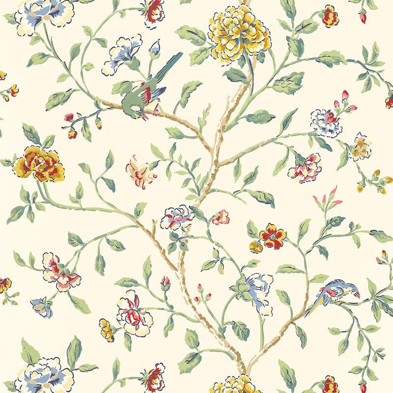 Schumacher Annabelle Vine Primary Wallpaper