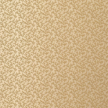 Schumacher Coral Vine Burnished Gold Wallpaper