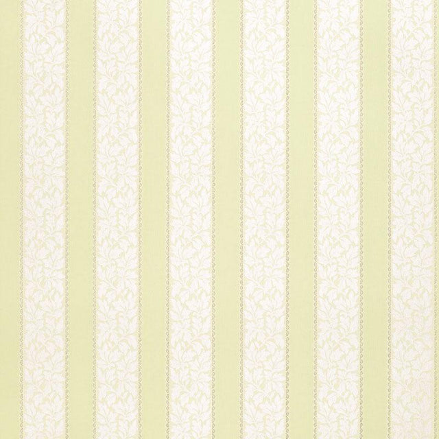Schumacher Wallis Stripe Celery Wallpaper