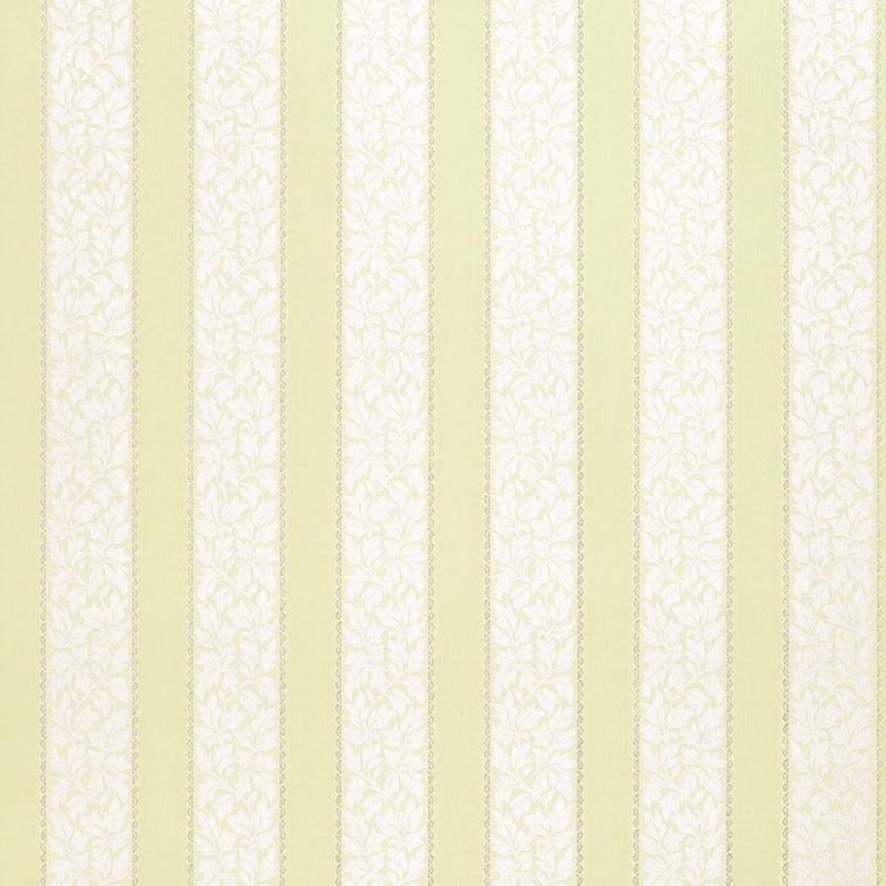 Schumacher Wallis Stripe Celery Wallpaper