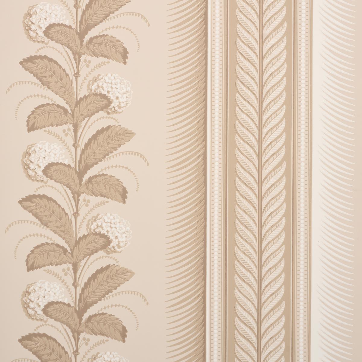 Schumacher Hydrangea Drape Fawn Wallpaper