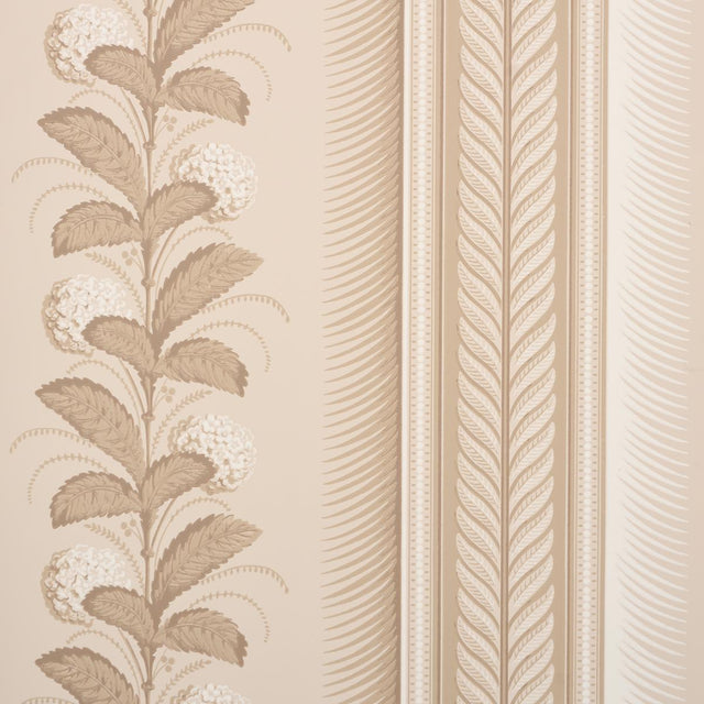 Schumacher Hydrangea Drape Fawn Wallpaper