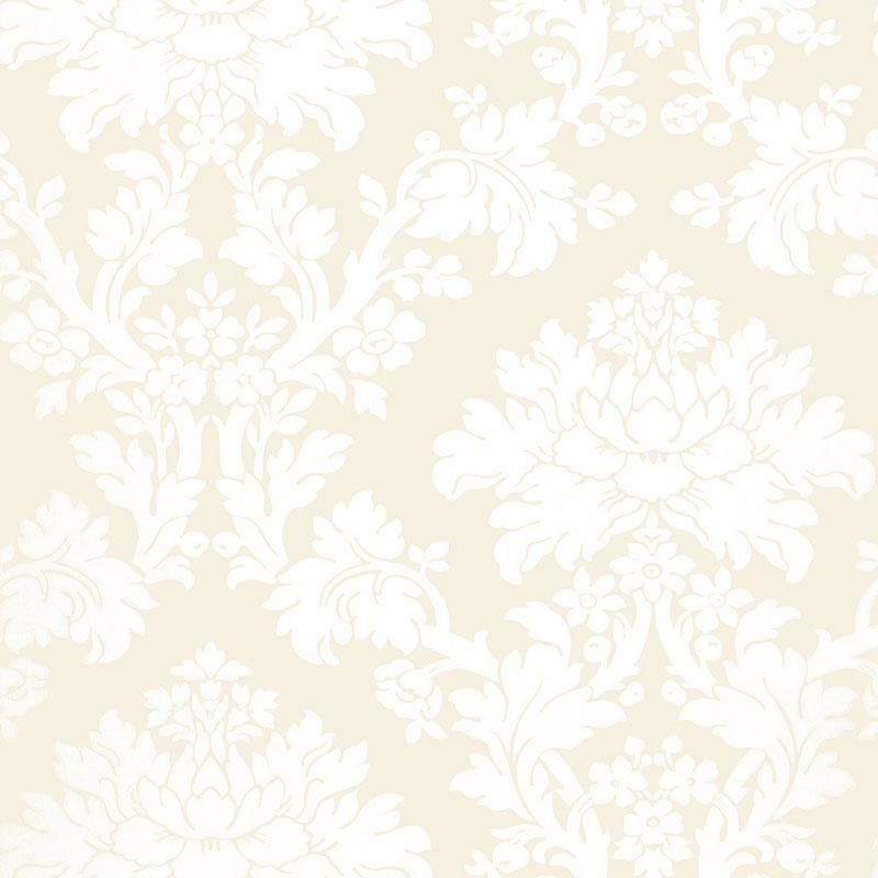 Schumacher Tierni Damask Blush Wallpaper