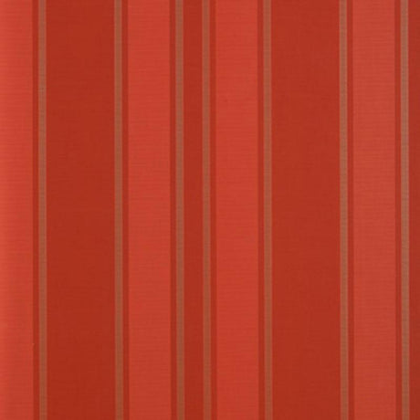 Schumacher Morgan Stripe Coral Wallpaper