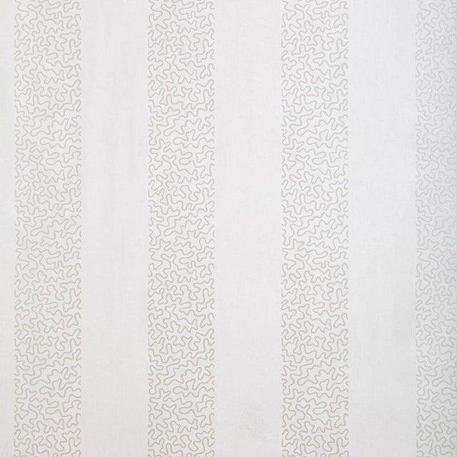 Schumacher Beekman Stripe Pearl Wallpaper