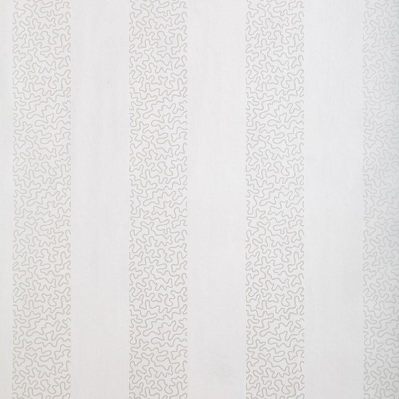 Schumacher Beekman Stripe Pearl Wallpaper