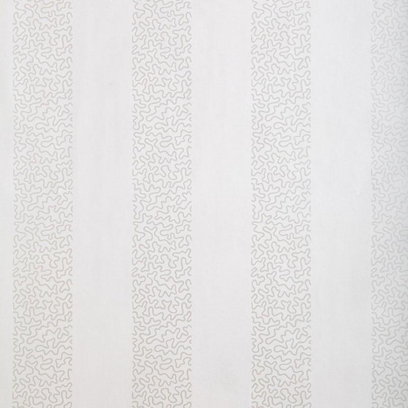Schumacher Beekman Stripe Pearl Wallpaper