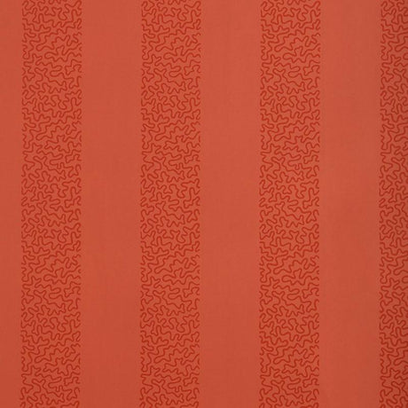 Schumacher Beekman Stripe Coral Wallpaper
