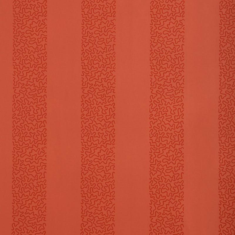 Schumacher Beekman Stripe Coral Wallpaper