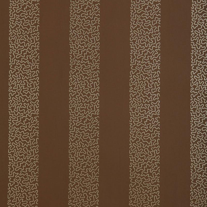 Schumacher Beekman Stripe Truffle Wallpaper