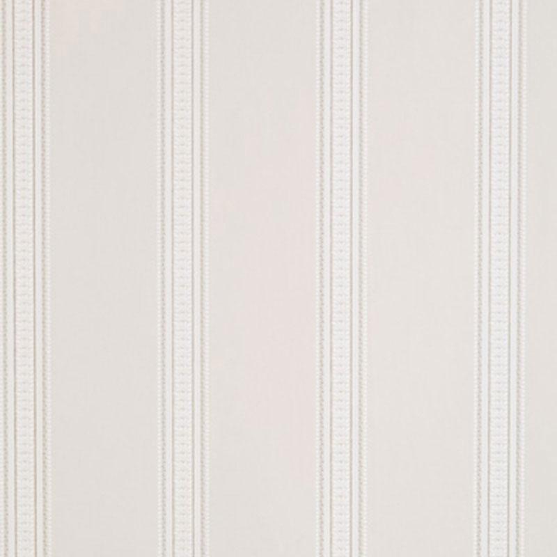 Schumacher Lorraine Stripe Limestone Wallpaper