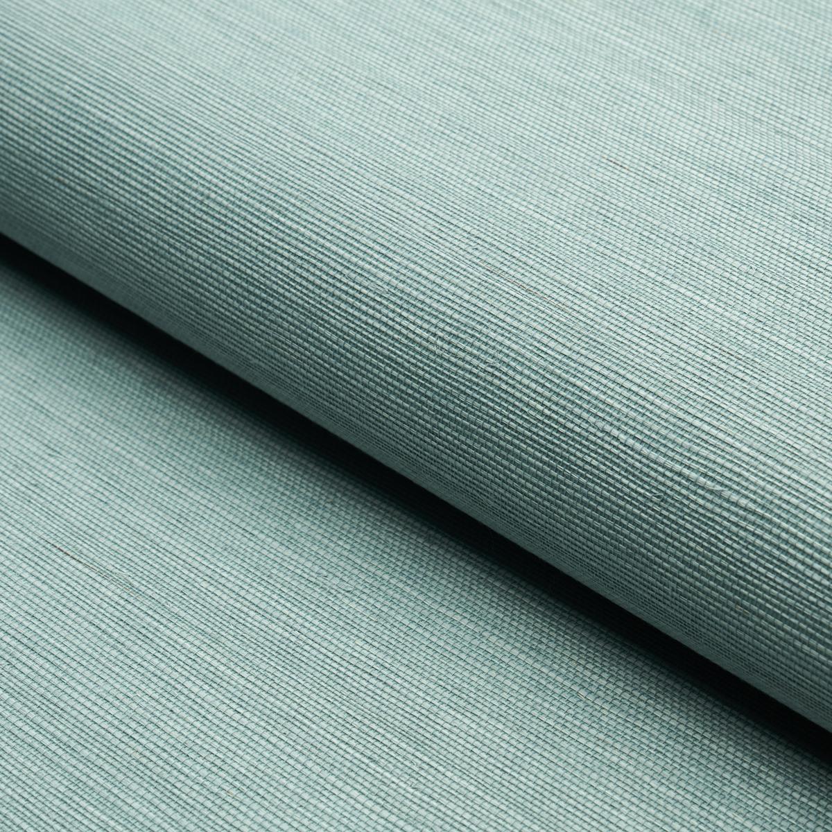 Schumacher Haruki Sisal Robin'S Egg Wallpaper