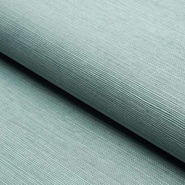 Schumacher Haruki Sisal Robin'S Egg Wallpaper