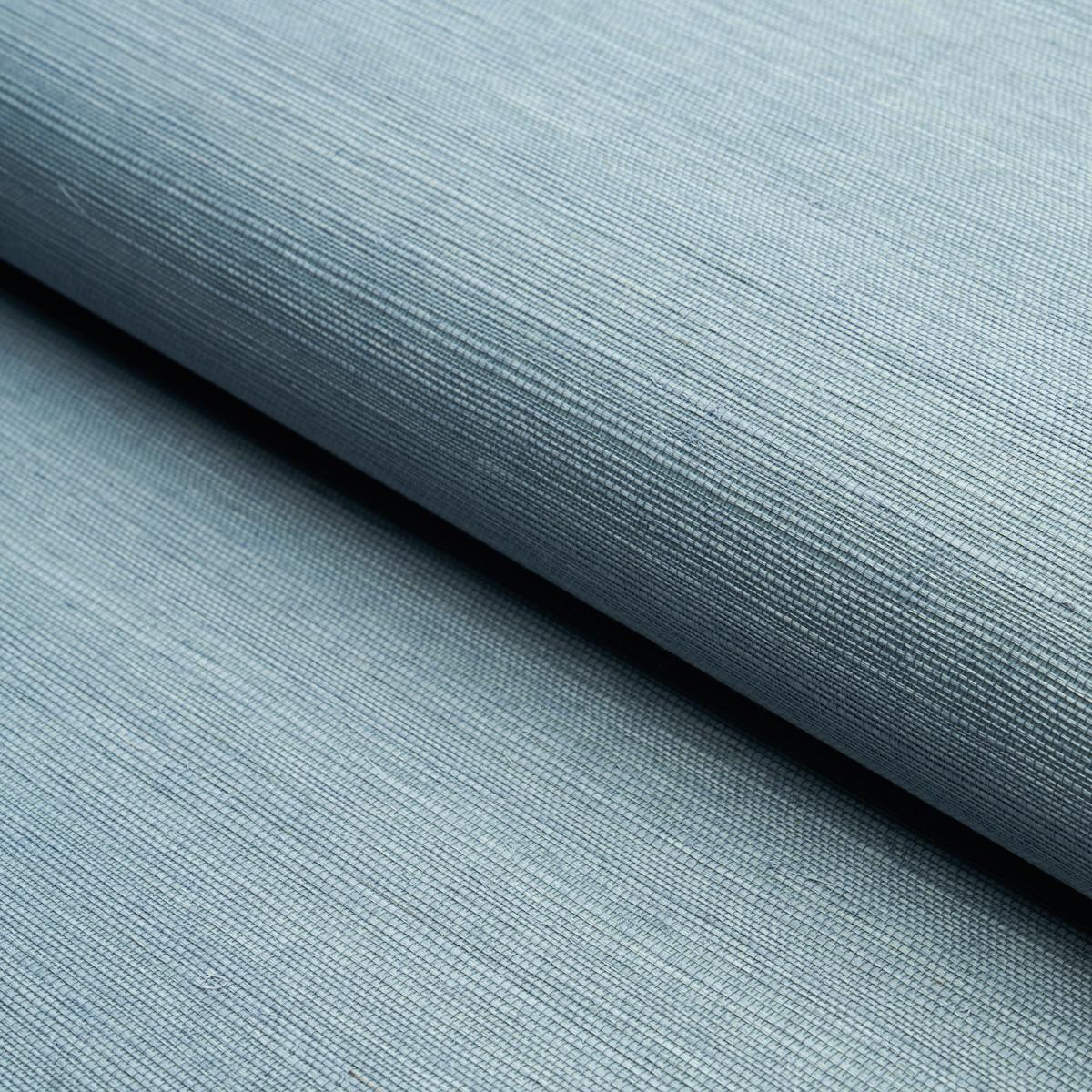 Schumacher Haruki Sisal Cornflower Wallpaper