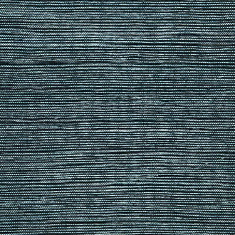 Schumacher Haruki Sisal Peacock Wallpaper